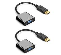 LLINthy Durabilidad DisplayPort VGA Video Converter 1080P Gold Plate Port para transferencia de señales estables DisplayPort a VGA adaptador a adaptador