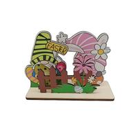 LLINthy Figura detallada de animales de primavera adecuada para todas las edades que mejoran los ambientes navideños, figura colorida de madera