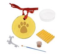 LLINthy Juego completo de impresión de perro y patas con arcilla reutilizable y accesorios para recuerdos de mascotas