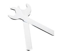 LLINthy Llave de extremo abierto de chapado fino con mango ergonómico plano para espacio reducido y agarre seguro de perno chapado en zinc fino extremo abierto