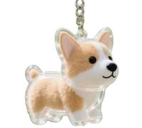 LLINthy Llavero conmemorativo transparente de pelo de mascotas, recuerdo de perros, joyas, soporte para pieles de perro, regalo emocional para dueños de mascotas, pérdida de dolor