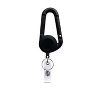 LLINthy Llavero de moda fácil de tirar, portátil y práctico, accesorio portátil para estilos de vida activos, elegante, para mujeres y damas, llavero retráctil, Negro, Talla única