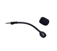LLINthy Micrófono desmontable de 3,5 mm para auriculares Arctis1, enchufe y uso de espuma resistente al viento, micrófono Boom con cancelación de ruido, inmersión para juegos