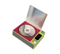 LLINthy Player De Música Portátil con Durabilidad ABS Construcción Clear Sound Salida Incorporada Instrucciones para Los Viajeros Viajeros CDS Vintage Player con ABS