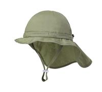 LLINthy Sombrero protector de sol para niños pequeños, con ala ancha, para el cuello, con correa ajustable, esencial para el aire libre, BEG, 4 to 6T