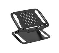 LLINthy Soporte plegable de aluminio para laptop, altura ajustable, con función de refrigeración para todas las tabletas de 11 a 17 pulgadas, soporte de aluminio para PC