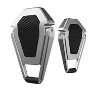 LLINthy Soporte plegable para laptop, 2 unidades, aleación de zinc, pequeño, ligero, invisible, elevadores de mesa para laptop de 12 a 20 pulgadas