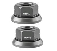 LLINthy Tuerca de aleación de aluminio para eje de rueda de bicicleta, bridas antes del tornillo de rueda trasera, para bicicletas de montaña de engranaje fijo, resistente a la intemperie