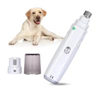 LLiuvccz Molinillo de uñas para perros de 2 velocidades, recargable por USB, cortaúñas eléctrico y recortador, silencioso, sin dolor, herramienta de aseo para perros y gatos