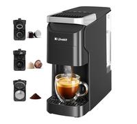 LLIVEKIT Cafetera Multicápsulas 3 en 1 Presión 20 Bar, Autolimpieza | Máquina de Café Compatible con Cápsula Nespresso/Dolce Gusto/Café Molido, Depósito 920 mL, Calentamiento Rápido 40s