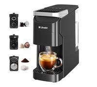 LLIVEKIT Cafetera Multicápsulas 3 en 1 Presión 20 Bar, Máquina de Café Compatible con Cápsula Nespresso/Dolce Gusto/Café Molido, Depósito 920 mL, Autolimpieza y Calentamiento Rápido 40s