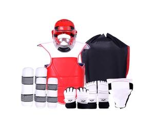 Lljsszr 8 Piezas de Equipo de Taekwondo: Protector de Piernas Más Grueso para Brazos Y Piernas, Pedestal Y Cuerpo para Muay Thai, L