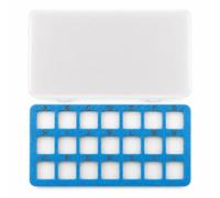 Lljsszr Bandeja de Clasificación de Organizador Caja con Tapete de Fieltro con 21 Compartimentos Mantener Diseño Ordenado Adecuada para Bisutería Taller Mesa de Trabajo Viaje, 蓝色, 21格串珠垫含收纳盒