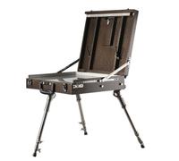 Lljsszr Contenedor Industrial Caja de Pintura Caballete Portátil Estuche de Arte Maletín de Dibujo con Estructura Metálica Resistente y Base Estable para