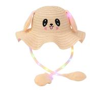Lljsszr Gorro de Conejo Infantil con Luz, Disfraz, Gorro de Playa para Festivales Al Aire Libre, Regalo, Color de Piel, universal