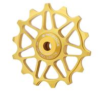 Lljsszr Kit de Poleas de Cambio Trasero con Rodamientos Cerámicos para Entusiastas del Ciclismo, Oro 14T