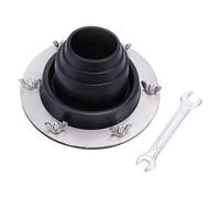 Lljsszr Manguera de Techo Redonda, Flexible Y Resistente Al Fuego para Postes de Carpas, Protección contra Incendios, Ventilación, Negro