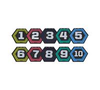 Lljsszr Marcas Numeradas en El Suelo, Esterillas de Entrenamiento, Esterillas de Orientación, Marcas de para Ejercicios, 1 a 10