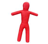 Lljsszr Muñeco de Entrenamiento de Agarre de 130 Cm, Sin Relleno, Maniquí Resistente para Ejercicios de Kickboxing, Práctico Muñeco de Boxeo PU, Rojo