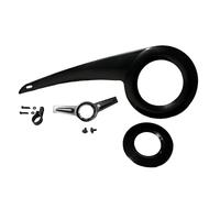 Lljsszr Protector de Cadena para Bielas de Bicicleta de 32T-38T, Conjunto Completo Negro