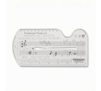 Lljsszr Regla de Notación Musical Plantilla Regla Plantilla Guía PP para Trazar Notas y Símbolos con Limpieza y Consistencia el Papel Debajo Adecuada para