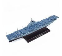 Lljsszr Réplica de de Portaaviones USS Maqueta Barco Naval Modelo Decorativo de Historia Naval Aleación y Plástico Detallado con Pegamento Adecuada para, CV-9 Essex