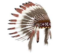 Lljsszr Sombrero de Jefe Indio con Plumas para de Fiesta de Disfraces Y Cosplay