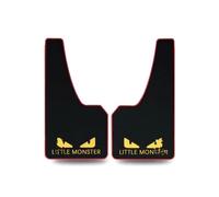 LLJSTAT Guardabarros de goma para coche, de material suave, universal, ajuste universal, 43,5 cm, 23 cm, 0,5 cm, color negro