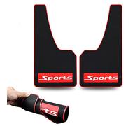 LLJSTAT Guardabarros de Material Suave para automóvil, Ajuste Universal, Color Negro, de Goma, sin colisiones, Universal, 43,5 cm, 23 cm, 0,5 cm (Deportes)