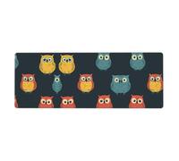 LLKGOT Alfombrilla de ratón para juegos con diseño de águila de ojos grandes, tamaño XXL, alfombrilla de mouse larga extendida, alfombrilla de escritorio antideslizante de goma con bordes cosidos