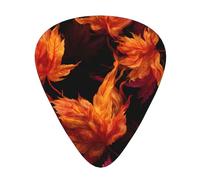 LLKGOT Autumn Maple is on fire - Púa de guitarra (12 piezas con tres combinaciones de púas de grosor adecuadas para bajo y ukelele)