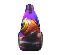 LLKGOT Bolsa de hombro con diseño de caracoles de colores mágicos adecuada para hombres y mujeres, adecuada para bolsas de fitness y viajes de senderismo