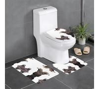 LLKGOT Eagle Looking Back Printing - Juego de 3 alfombras de baño antideslizantes, fáciles de limpiar y mantener, bloquean la humedad y son duraderas