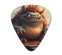 LLKGOT Monster on the Stone Pier - Púa de guitarra (12 piezas con tres combinaciones de púas de grosor adecuadas para bajo y ukelele)