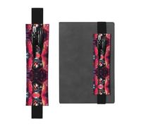 LLKGOT Portalápices de cuero estilo punk con impresión de perro para diarios de tapa dura, agendas, agendas, bolsa de correa ajustable, Black, Talla única