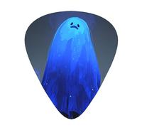 LLKGOT Púa de guitarra Blue-ray Ghost Picture 12 piezas con tres combinaciones de púas de grosor adecuadas para bajo y ukelele