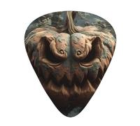 LLKGOT Raven Pumpkin Picture - Púa de guitarra (12 piezas con tres combinaciones de púas de grosor, adecuadas para bajo y ukelele)