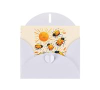 LLKGOT Tarjeta de felicitación con imagen de Bugs In The Sun - Papel nacarado de alta calidad, diseño de efecto perla de doble cara
