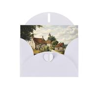 LLKGOT Tarjeta de felicitación con imagen de Romance In The Countryside, papel nacarado de alta calidad, diseño de efecto perla de doble cara