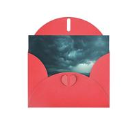 LLKGOT Tarjeta de felicitación con imagen de The Storm After The Calm - Papel nacarado de alta calidad, diseño de efecto perla de doble cara