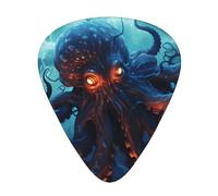 LLKGOT Thunderstorm - Púa de pulpo con imagen de tentáculos para guitarra, 12 piezas con tres combinaciones de púas de grosor adecuadas para bajo y ukelele