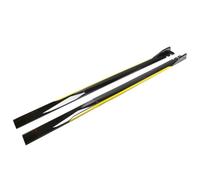 LLL6zzzK Faldones Laterales del Coche para Mitsubishi ASX II 2023 2024 2025,Side Faldón Extensiones Exterior Difusores de Labios Accesorios Decorativos,A-Gloss Black-Yellow