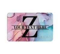 LLLGSH Felpudo Personalizado - Personaliza tu Felpudo con Toda tu Familia y Mascotas - Felpudo con Nombre - Base Antideslizante - para la Entrada a Casa, Pasillos, Puertas de Exterior - 60 x 40 cm