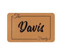 LLLGSH Felpudo Personalizado - Personaliza tu Felpudo con Toda tu Familia y Mascotas - Felpudo con Nombre - Base Antideslizante - para la Entrada a Casa, Pasillos, Puertas de Exterior - 60 x 40 cm