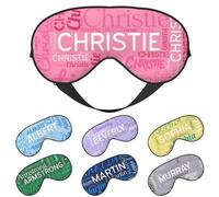 LLLGSH Máscara de Ojos Personalizada para Dormir, Máscara de Ojos Personalizada para Dormir con Nombre, Máscara de Ojos Personalizada para Dormir con tu Foto/Texto, para Mujeres y Hombres