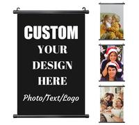 LLLGSH Scroll Póster Personalizado, Rollbild Personalizado, Póster para Decoración del Hogar Personalizado, Colgante Pancarta Decorativa para Pared con Gancho Colgante, 40x60 cm