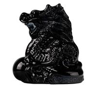 LLLmhuaa Adornos de dragón de cristal, estatua elegante, doce regalos, estatua de animales auspiciosos, decoración de habitación, adorno de dragón