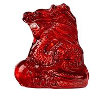 LLLmhuaa Adornos de dragón de cristal, estatua elegante, doce regalos, estatua de animales auspiciosos, decoración de habitación, adorno de dragón