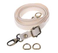 LLLmhuaa Correa de hombro ajustable de lona para viaje, asa cruzada, tela de algodón marrón, b