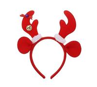 LLLmhuaa Diadema con purpurina para el pelo, diseño de cuerno de Navidad, diademas festivas para decoración de fiesta de Halloween, diademas con purpurina para niños